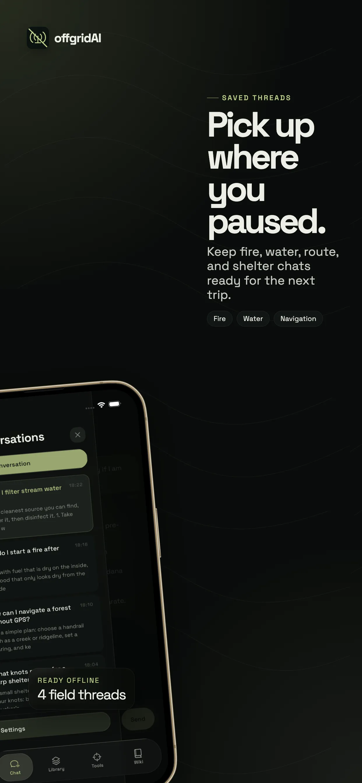 iPhone App Store screenshot 2: Pick up where you paused