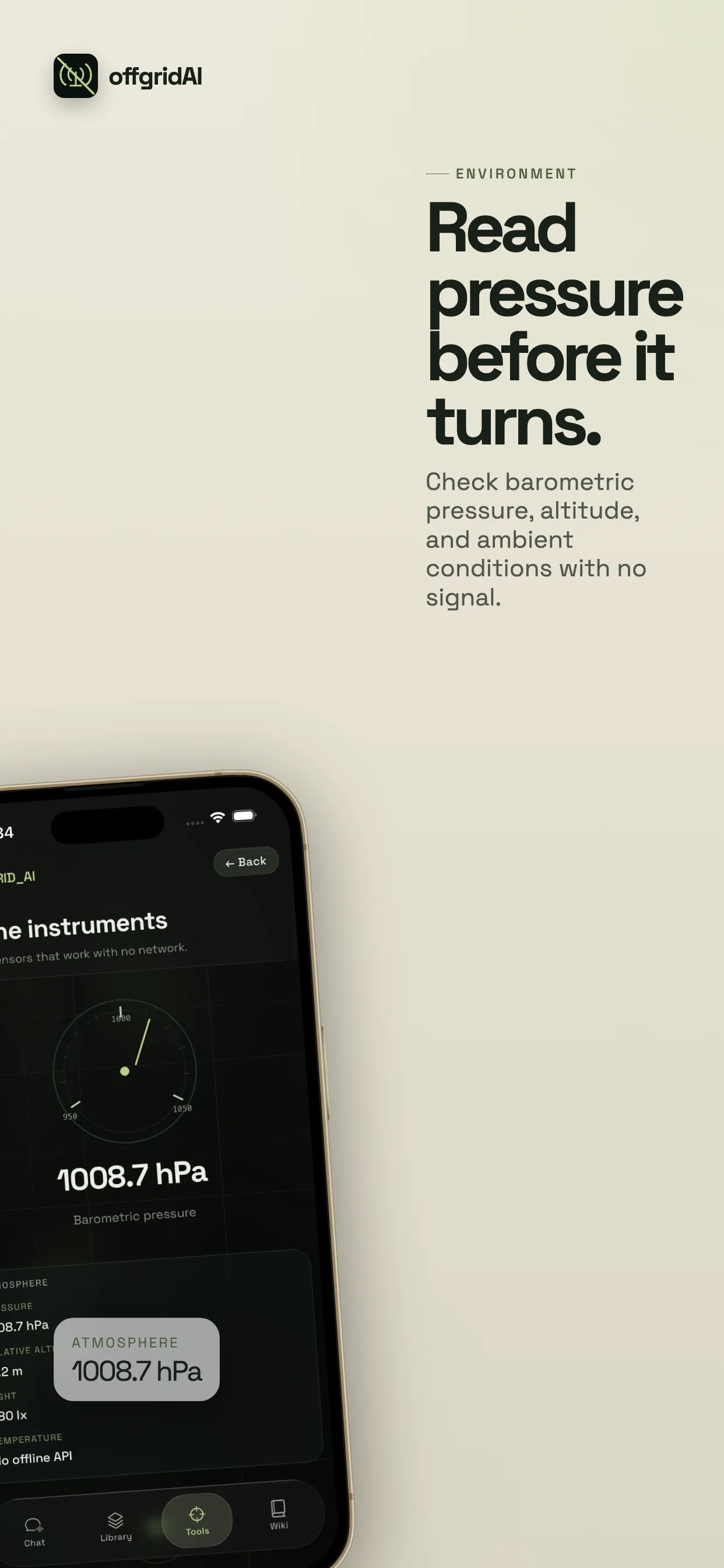 iPhone App Store screenshot 10: Read pressure before it turns