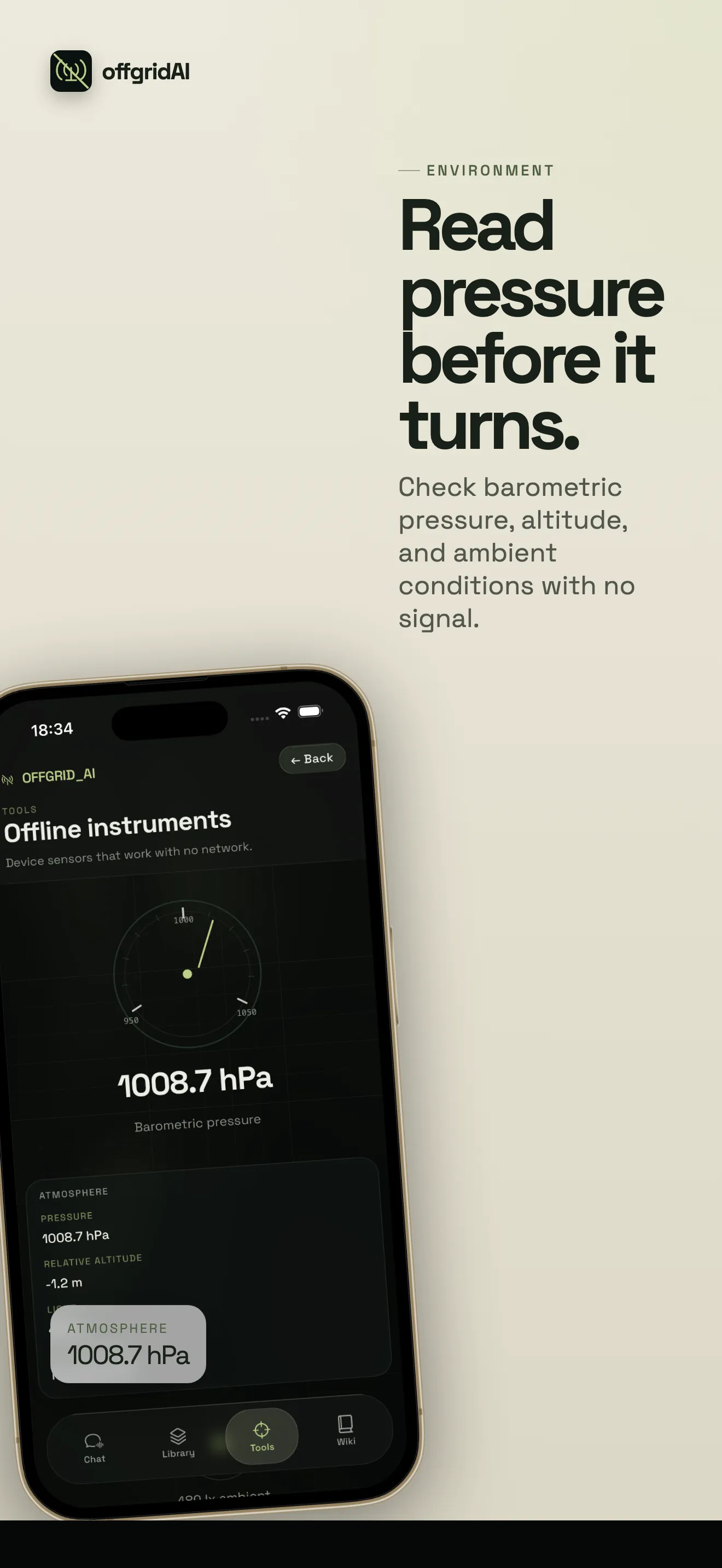 iPhone App Store screenshot 10: Read pressure before it turns