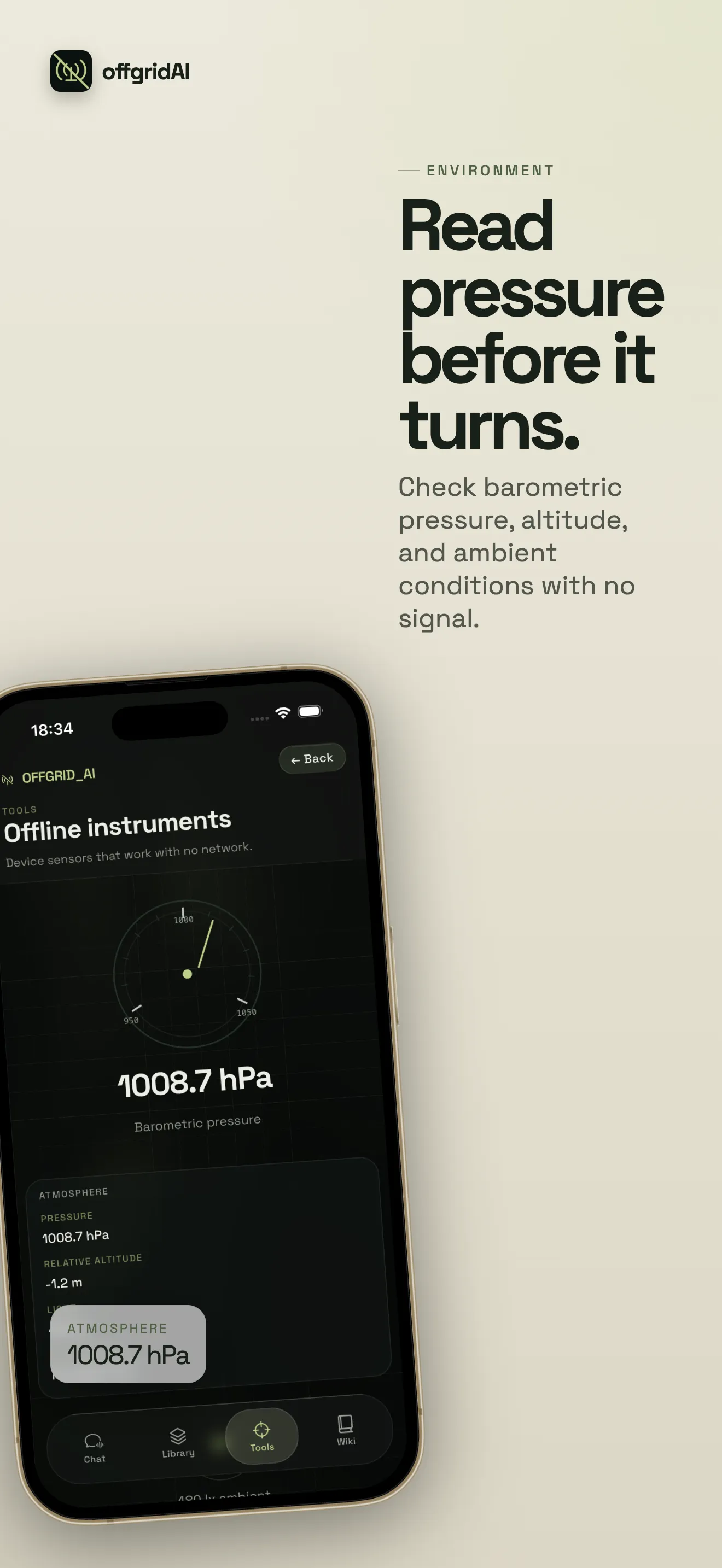 iPhone App Store screenshot 10: Read pressure before it turns